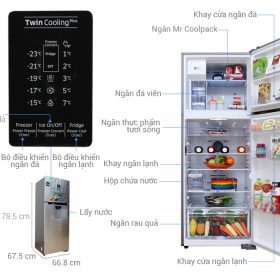 Hướng dẫn xem bảng điều khiển tủ lạnh Samsung đầy đủ nhất