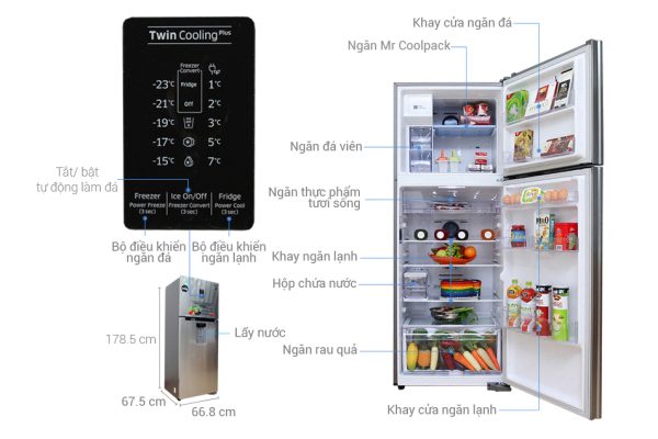 Bảng điều khiển tủ lạnh Samsung