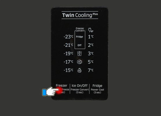 3.1 Điều chỉnh nhiệt độ ngăn đá