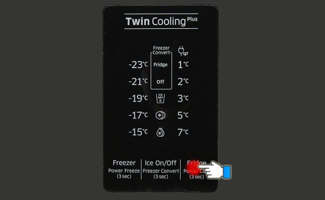 3.5 Điều chỉnh nhiệt độ ngăn lạnh
