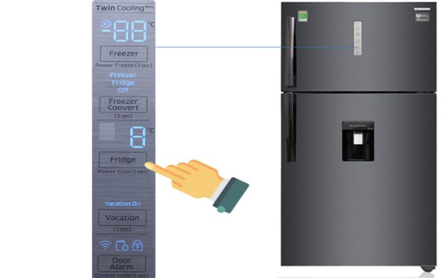 Bảng điều khiển tủ lạnh Samsung bị hỏng