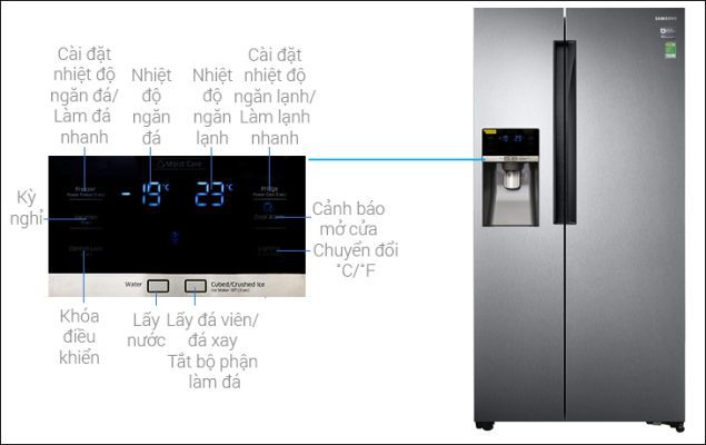 2.2 Đối với những tủ lạnh Samsung có thiết kế 2 dàn lạnh: