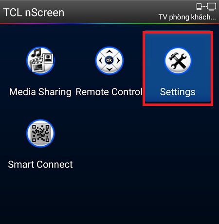 Sử dụng ứng dụng TCL nScreen