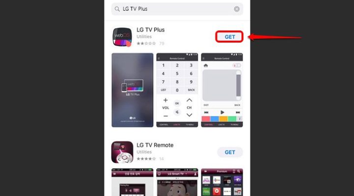 Cách tải ứng dụng LG TV Plus trên iOS