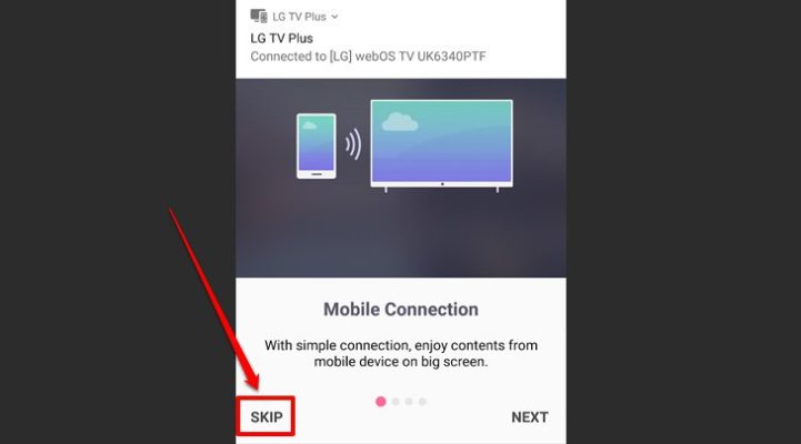 Các kết nối tivi với ứng dụng LG TV Plus