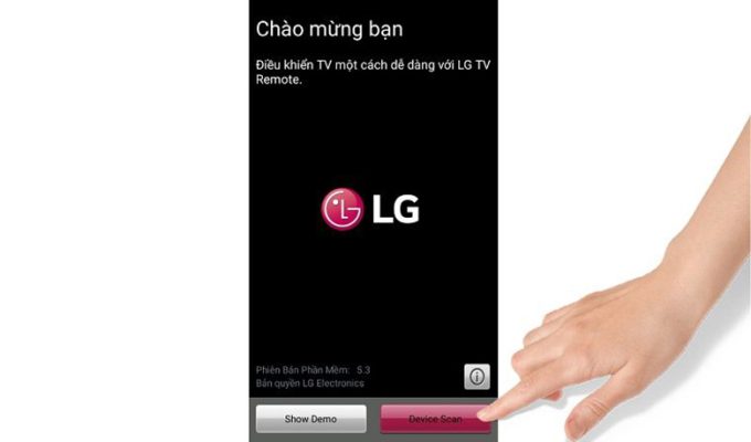 Điều khiển tivi LG qua ứng dụng LG TV Remote