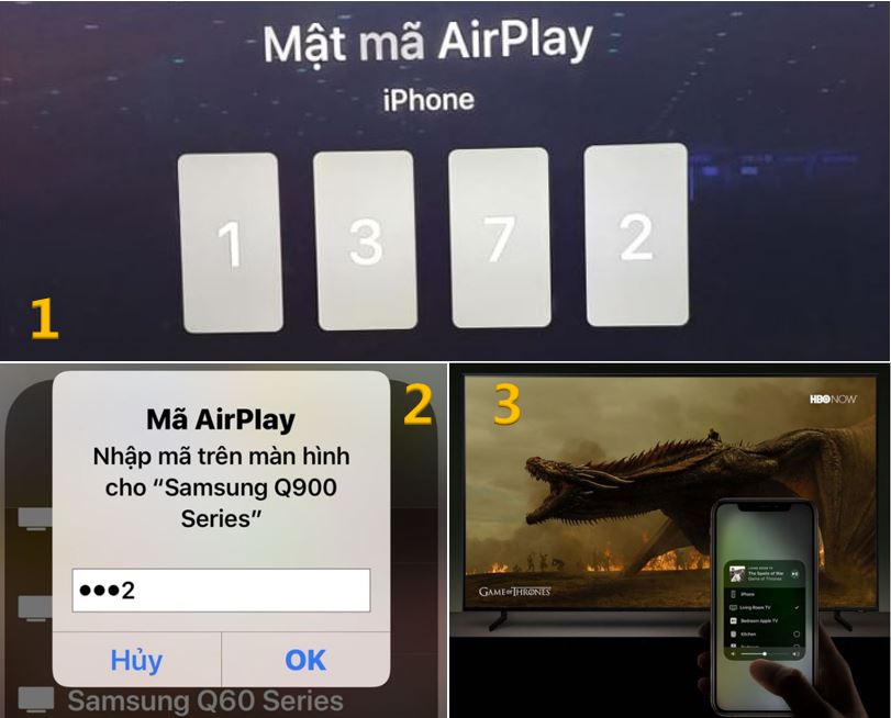 3. Các bước sử dụng AirPlay trên Tivi Samsung