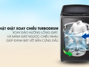 Lồng giặt Turbo drum - Máy giặt LG Inverter 22 kg TH2722SSAK