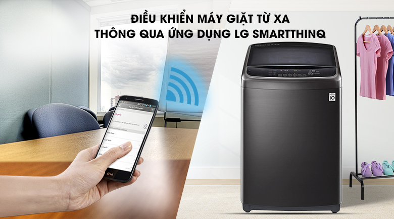 11. Máy giặt có thể sử dụng Smartphone để điều khiển từ xa vô cùng tiện lợi