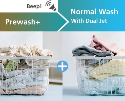 5. Prewash+ – Giặt sạch trong một lần giặt