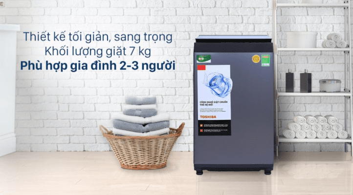 Máy giặt Aqua 7 kg phù hợp với gia đình bao nhiêu người?
