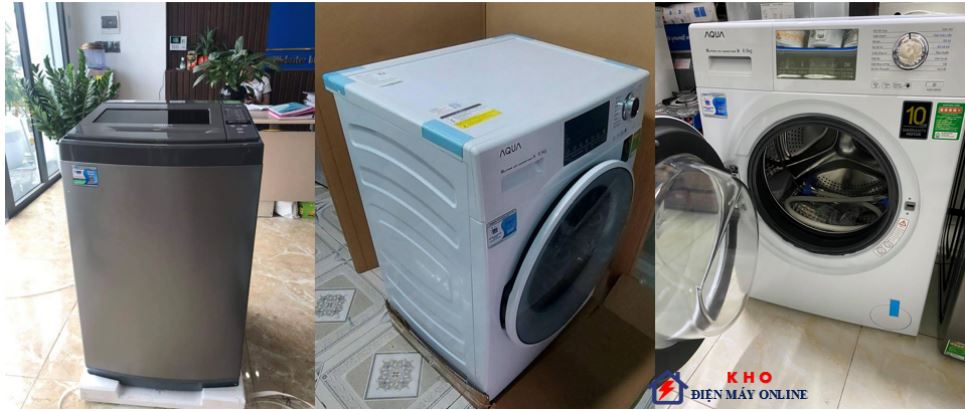 8. Một số hình ảnh thực tế bàn giao máy giặt Aqua inverter giá rẻ