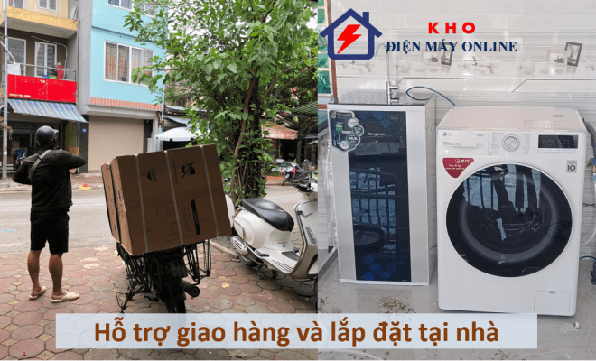 4. Hỗ trợ giao hàng, lắp đặt, hướng dẫn sử dụng ngay tại nhà
