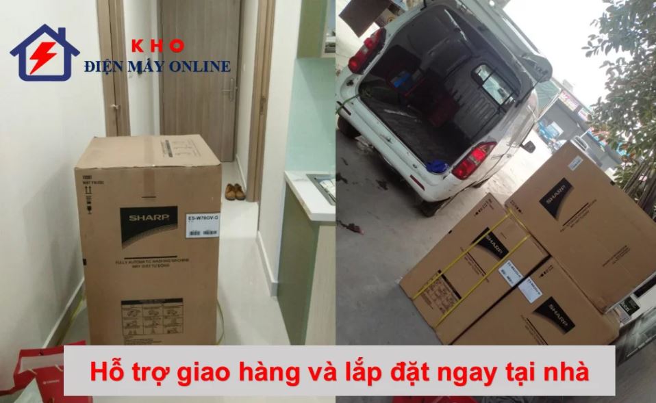 6. Sẵn sàng giao hàng và lắp đặt miễn phí về tận nhà cho khách 