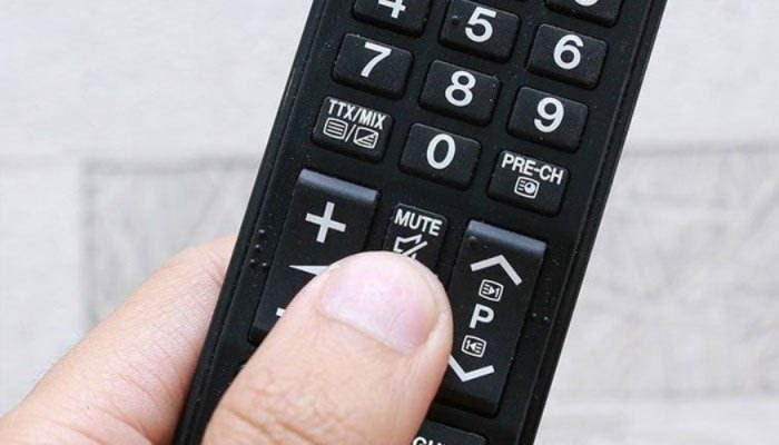 Ấn nhầm nút Mute (tắt tiếng) trên điều khiển
