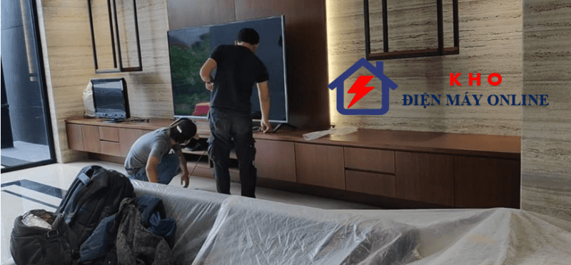 8. Hình ảnh lắp đặt thực tế TV LG 75 in