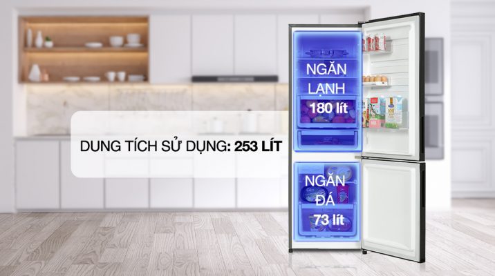 1. Tủ lạnh Electrolux EBB2802K-H 253 lít Inverter