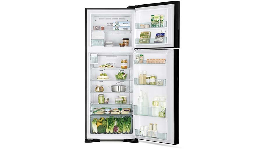 Tủ lạnh 2 cửa Hitachi R-FG560PGV8X(GBK) dung tích 450 lít Thoải mái bảo quản thực phẩm