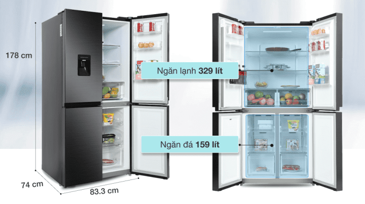 3.1 Tủ lạnh Samsung RF48A4010B4/SV Multidoor 488