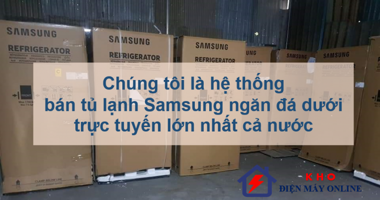 1. Chúng tôi là hệ thống bán tủ lạnh Samsung ngăn đá dưới trực tuyến lớn nhất cả nước