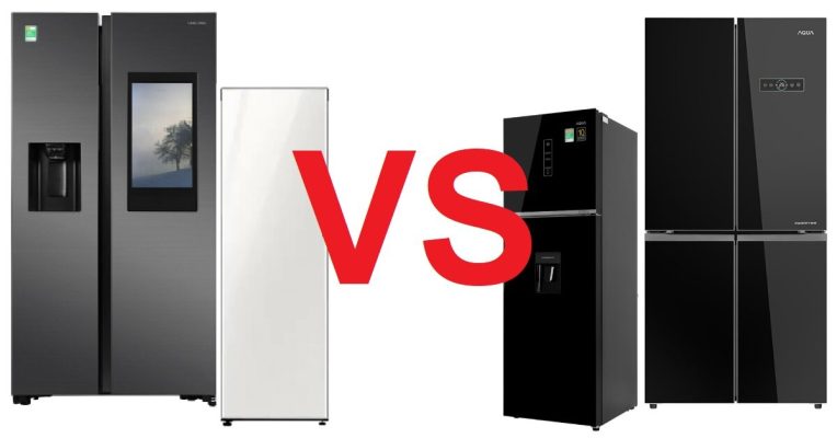 So sánh tủ lạnh Aqua và Samsung