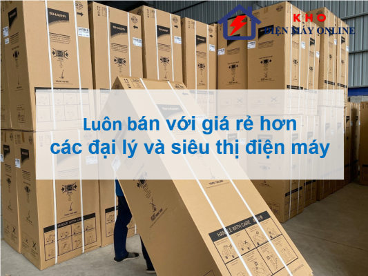 3. Bán với giá rẻ hơn so với các đại lý và các siêu thị điện máy