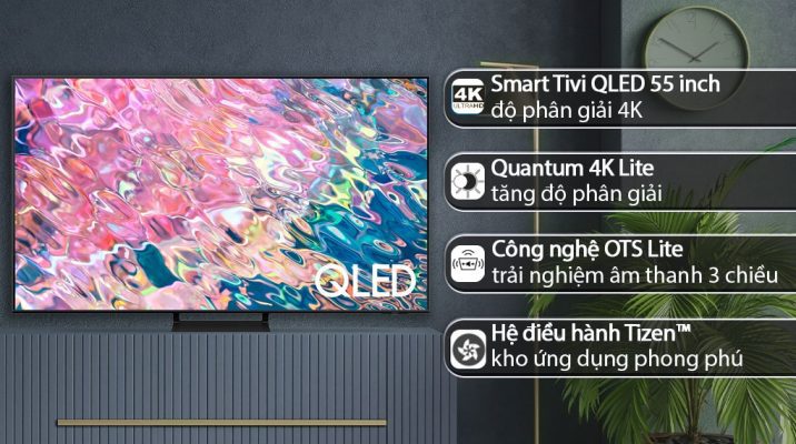 Smart Tivi QLED 4K 55 inch Samsung QA55Q60B