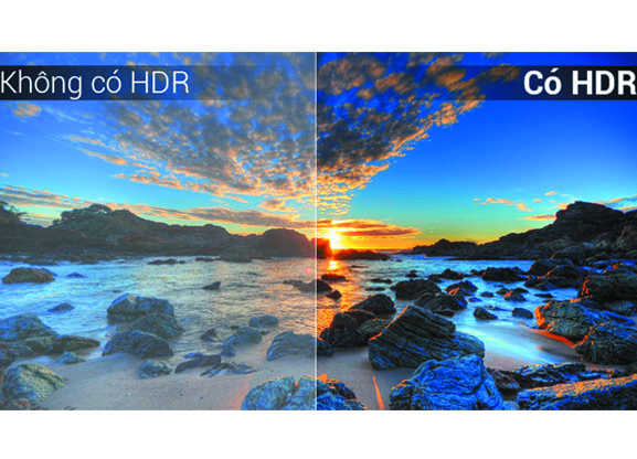 Công nghệ HDR10 tăng cường độ tương phản cho hình ảnh rõ nét hơn