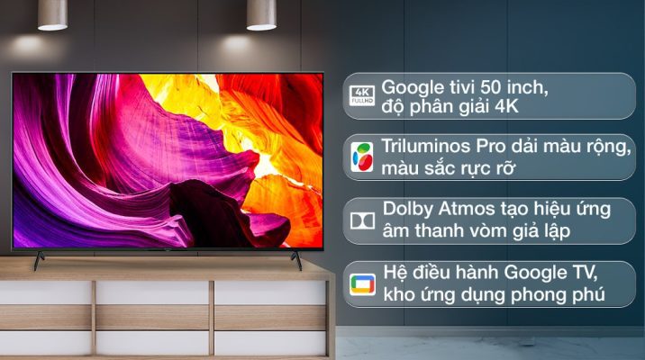1. Thông tin bảng giá tivi Sony 50 inch hiện nay