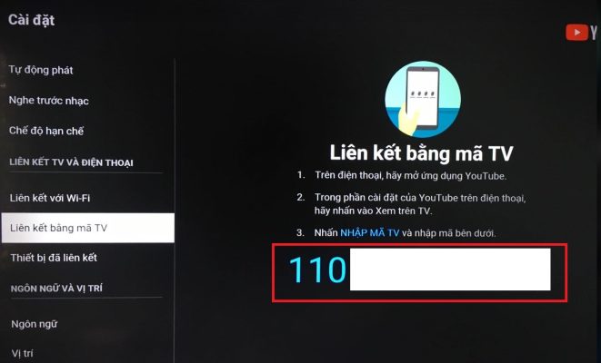 3.7. Kết nối Youtube từ điện thoại lên tivi