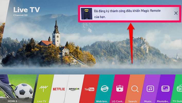 4. Cách kết nối Magic Remote với tivi LG