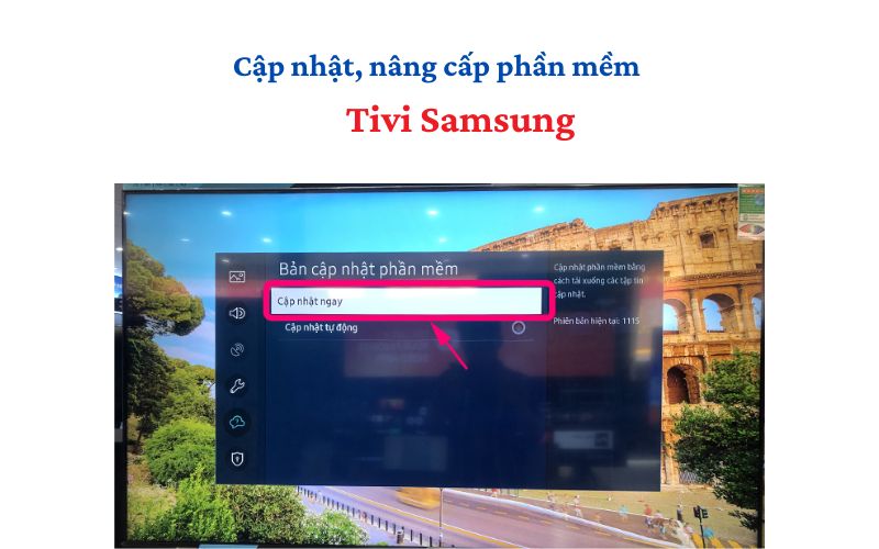 Cách nâng cấp, cập nhật phần mềm trên tivi Samsung