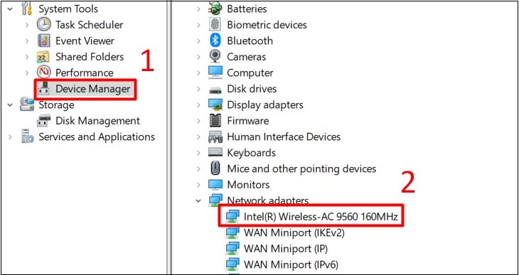 Cách kiểm tra máy tính laptop có card Wifi Intel hay không?