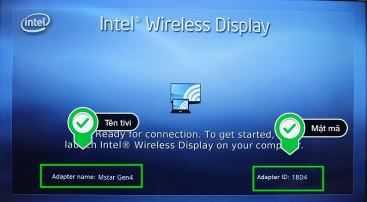 Cách kết nối máy tính laptop với tivi không dây bằng Wifi Display
