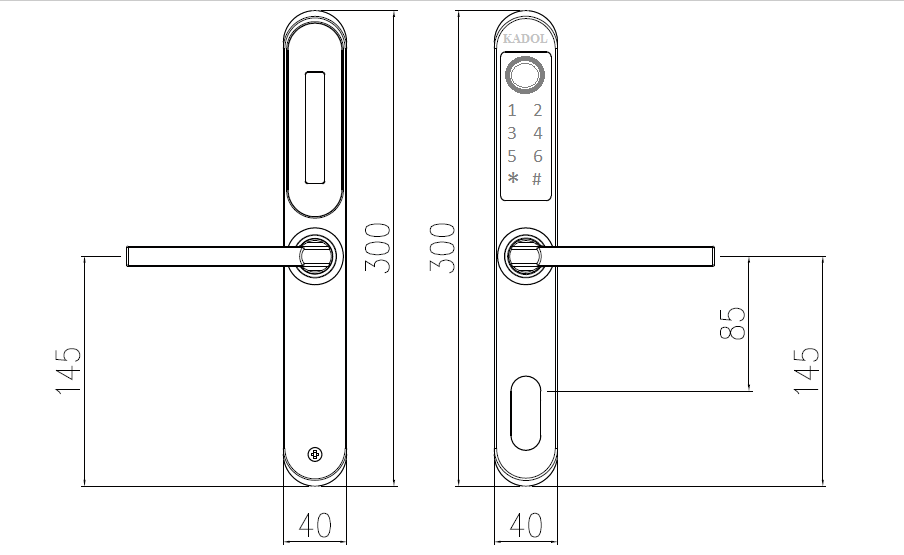 với cửa nhôm xingfa cần chọn các loại khóa cửa thông minh có kích thước ruột nhỏ phù hợp với thông số về độ dày, rộng của đố cửa