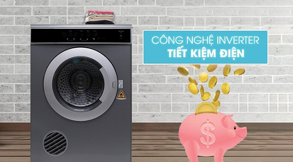 Chọn máy sấy quần áo 8 kg tiết kiệm điện tốt 