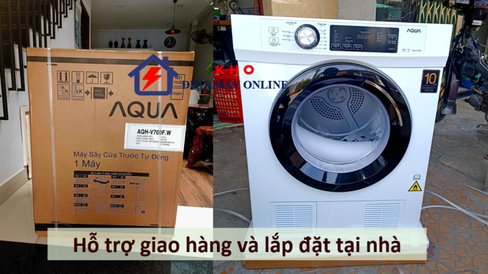 5. Kho điện máy Online sẽ hỗ trợ giao hàng và lắp đặt tại nhà