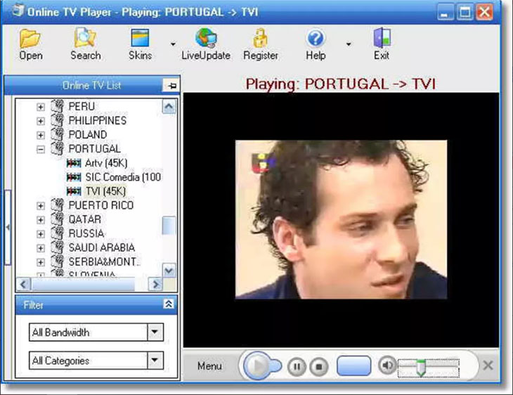 Hướng dẫn sử dụng Online TV Player