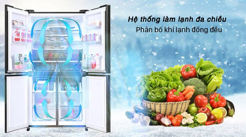 So sánh chi tiết Tủ lạnh Sharp SJ-FS79V 600 lít với Tủ lạnh Mitsubishi  Electric Inverter 580 lít MR-L72EH-BRW | DienmayXANH.com