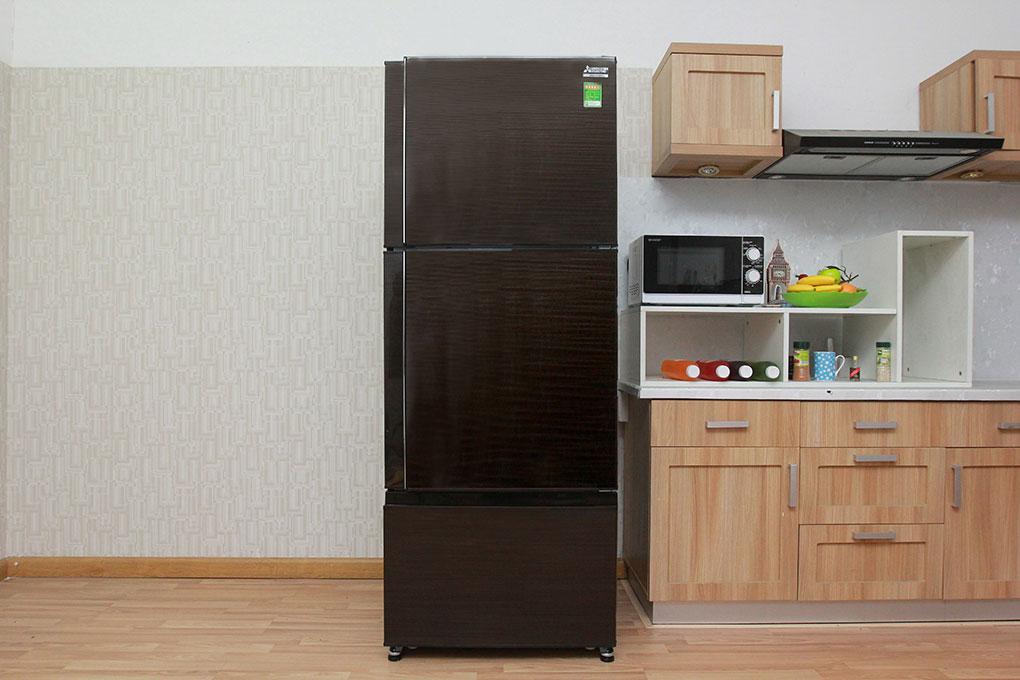 MR-V50ER-BRW-V | Tủ lạnh thiết kế ngăn đá trên dung tích 414 lít