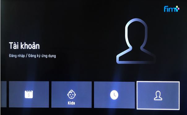 3. Cách sử dụng ứng dụng Fim+ trên internet Tivi Sony