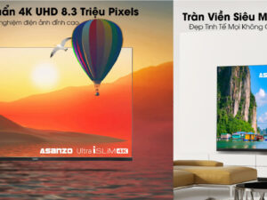 Smart Tivi Asanzo iSLIM 50U73 50 Inch (4K/Android 9.0/Voice) | Điện Máy Đại Việt