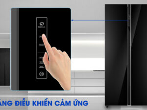 Bảng điều khiển cảm ứng thông minh - Tủ lạnh AQUA Inverter 576 lít AQR-IG696FS GB 