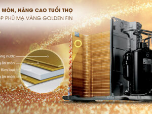 Điều hòa LG V13ENE tích hợp cánh tản nhiệt mả vàng