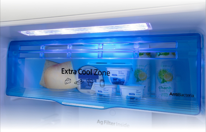 Tủ lạnh Panasonic Inverter 268 lít NR-TV301BPKV có ngăn extra cool zone ướp lạnh nhanh