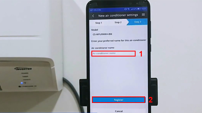 2. Kết nối smartphone với điều hoà Panasonic bằng chế độ WPS
