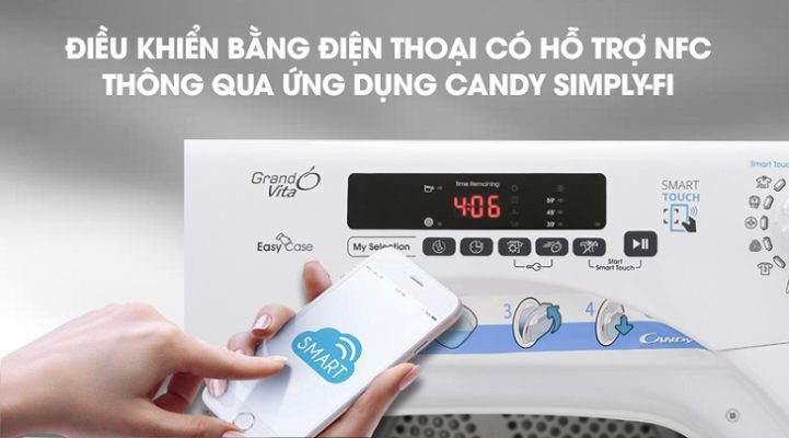 3.4. Cách điều khiển máy sấy Candy bằng điện thoại