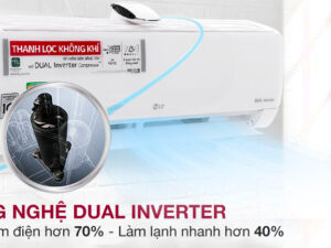 Máy nén Dual Inverter - Máy lạnh LG Wifi Inverter 1 HP V10APF