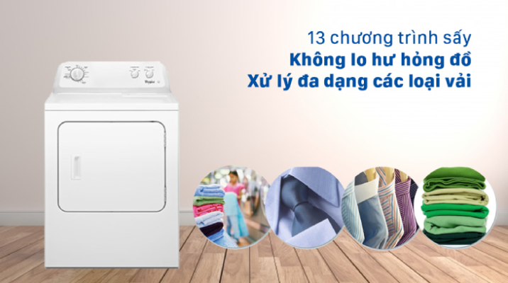 Nhiều chương trình sấy đa dạng