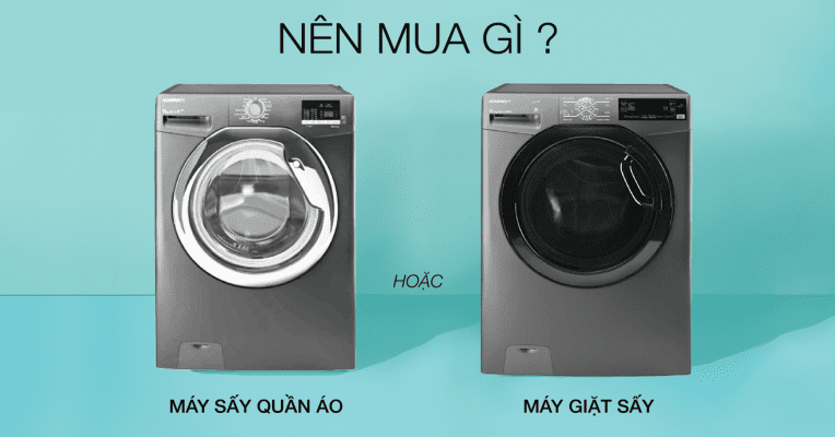 5. Nên mua máy giặt sấy hay máy sấy riêng?